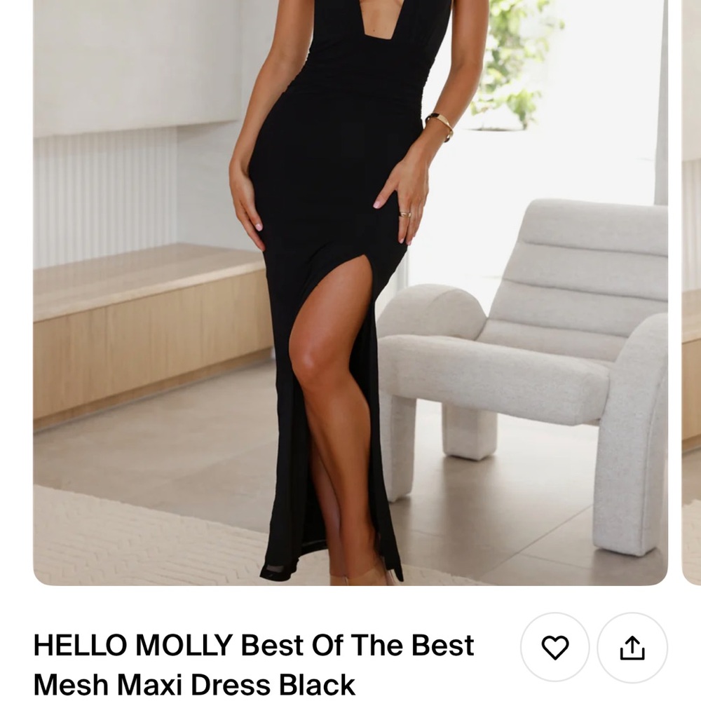 Hello Molly Elegant Black Maxi Dress